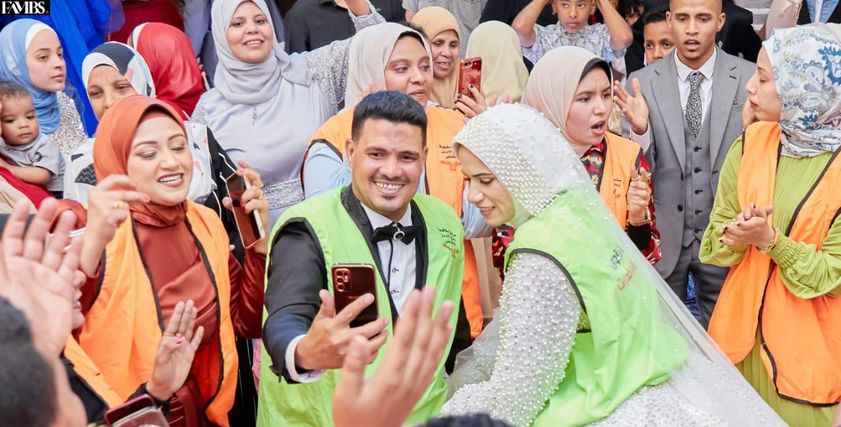 حفل زفاف متطوعة بصندوق علاج الإدمان