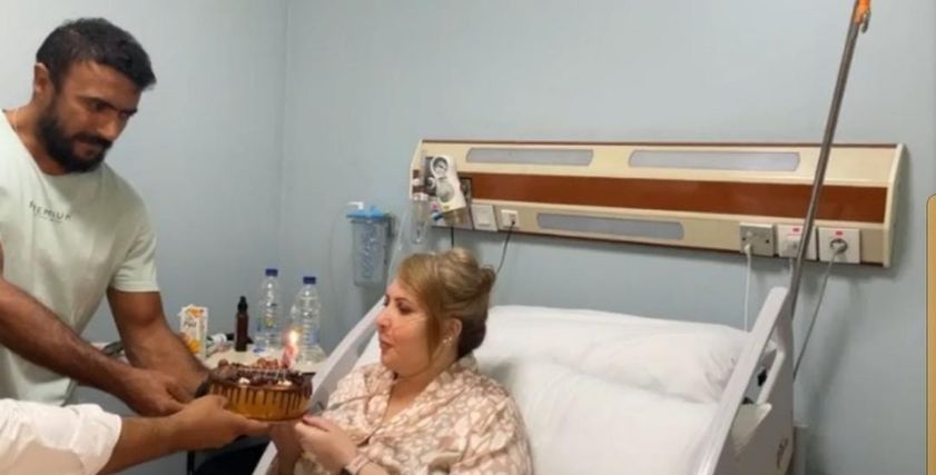 الفنان أحمد العوضي وسارة مريضة الورم العضلي الليمفي