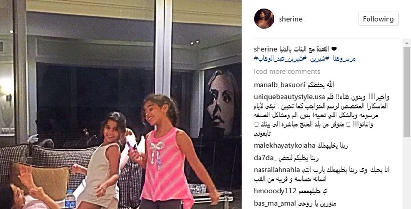 شيرين عبد الوهاب وبنتها