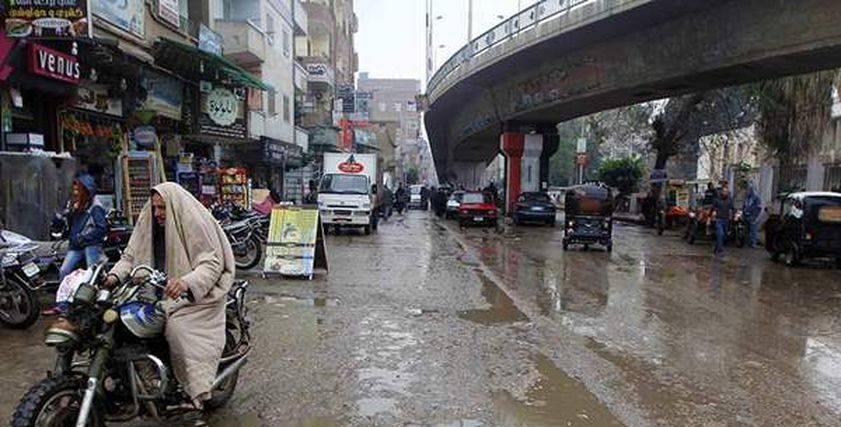 سقوط أمطار على القاهرة