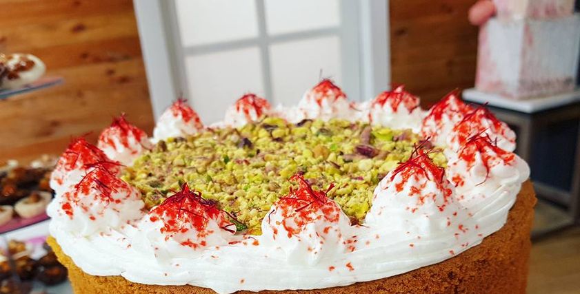 كيك الزعفران