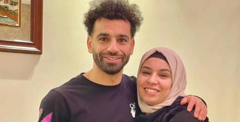 محمد صلاح وشقيقته