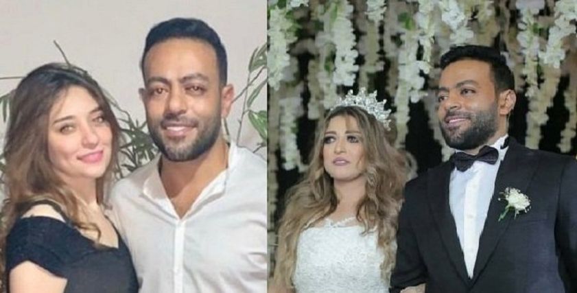 تامر عاشور وزوجته وخطيبته السابقة