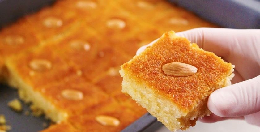 طريقة عمل البسبوسة بالزبادي