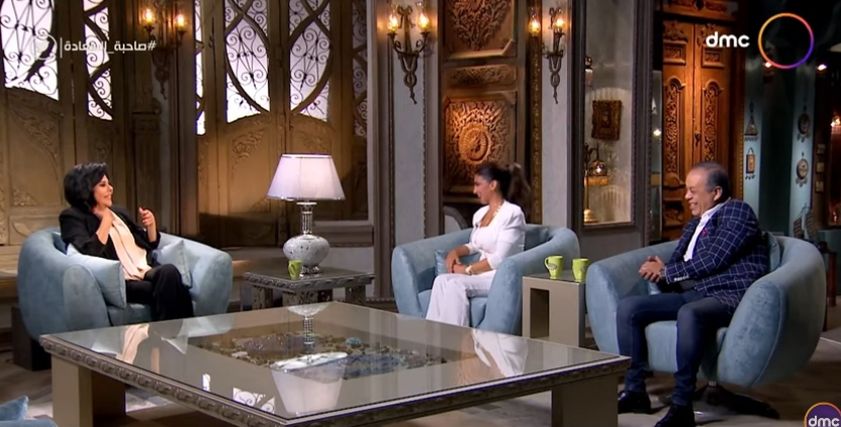 أشرف زكي وروجينا مع صاحبة السعادة