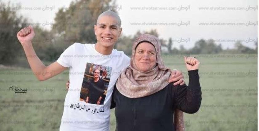 محمد قمصان ووالدته