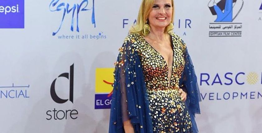 الفنانة يسرا خلال مهرجان الجونة