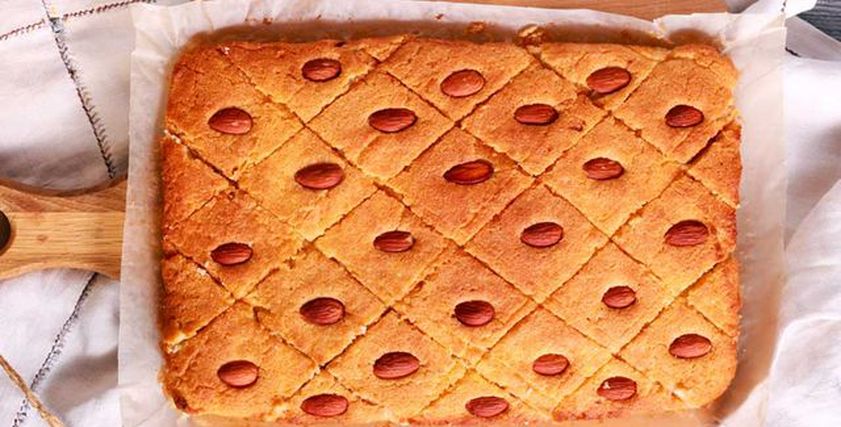 طريقة عمل البسبوسة الجاهزة