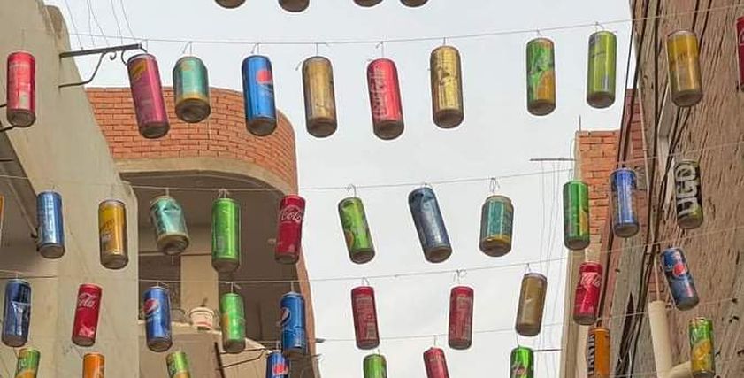 زينة رمضان من كانزات المياه الغازية