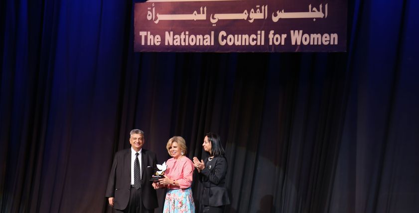 مشيرة خطاب ومايا مرسي وهاني عزيز