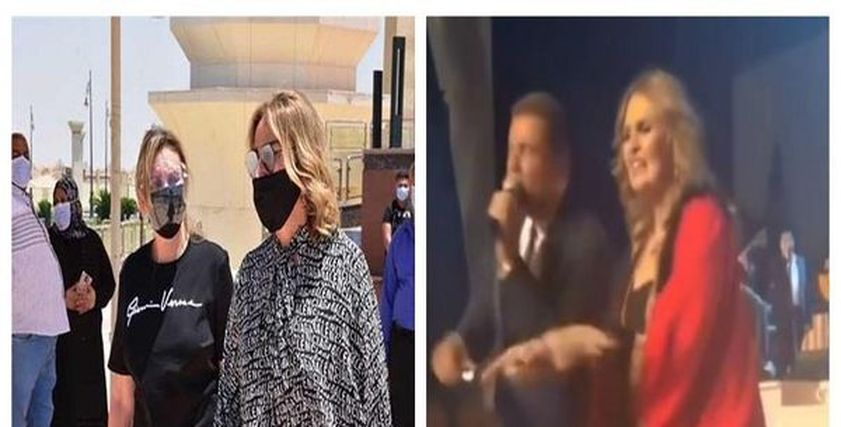 يسرا في جنازة سمير غانم وفي فرح ابن رجل أعمال