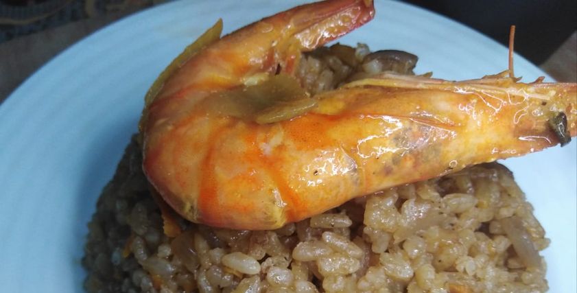 طريقة عمل جمبرى بالخلطة مع أرز الصيادية بالجزر