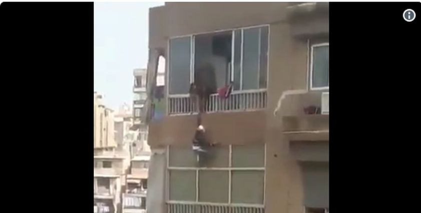 فيديو| خادمة تلقي بنفسها من الطابق التاسع بسبب المعاملة السيئة