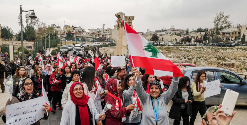 مظاهرات لبنان