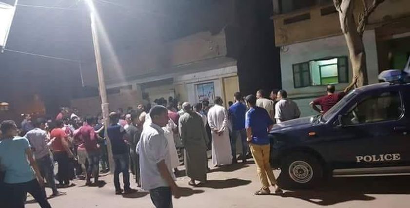 المنزل الذي شهد المذبحة الأسرية فى دمياط