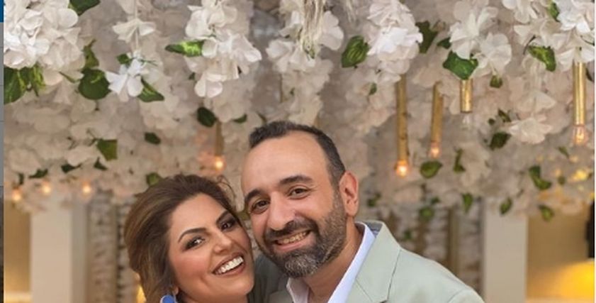 عمرو سلامة وزوجته