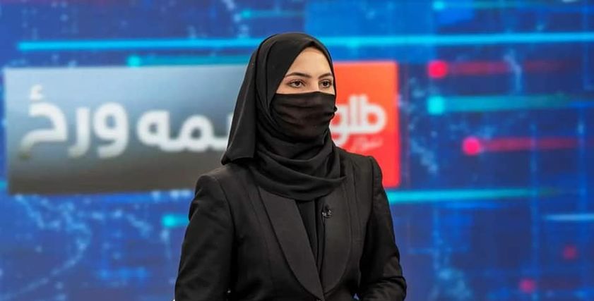 ظهور مذيعات بالنقاب