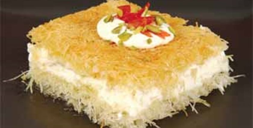 طريقة عمل الكنافة بالكريمة زي المحلات