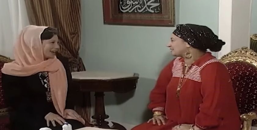 مشهد من مسلسل لن أعيش في جلباب أبي