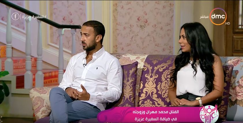 الفنان محمد مهران والمخرجة مي عبدالحفيظ