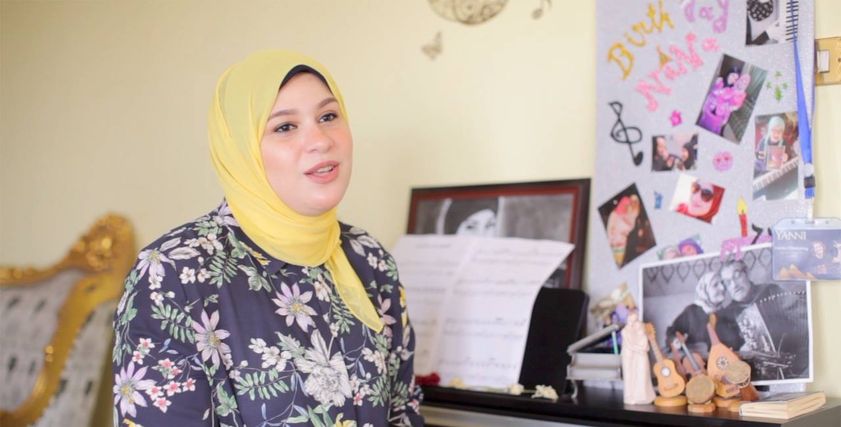 نهلة عازفة بيانو من عمر عامين ونصف: أحلم بالعزف مع ياني