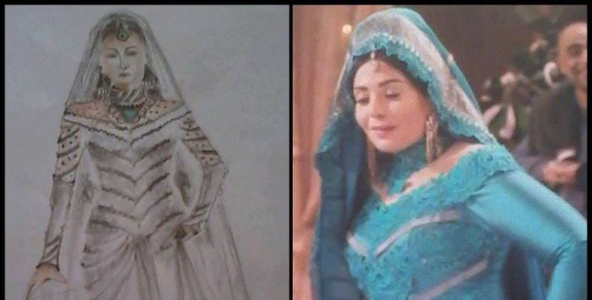 الفنانة صابرين في مسلسل