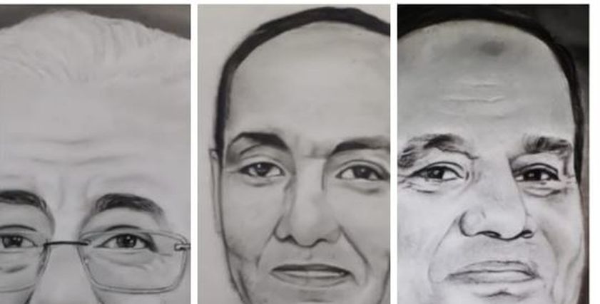 دنيا تعبر عن فنها برسم المشاهير