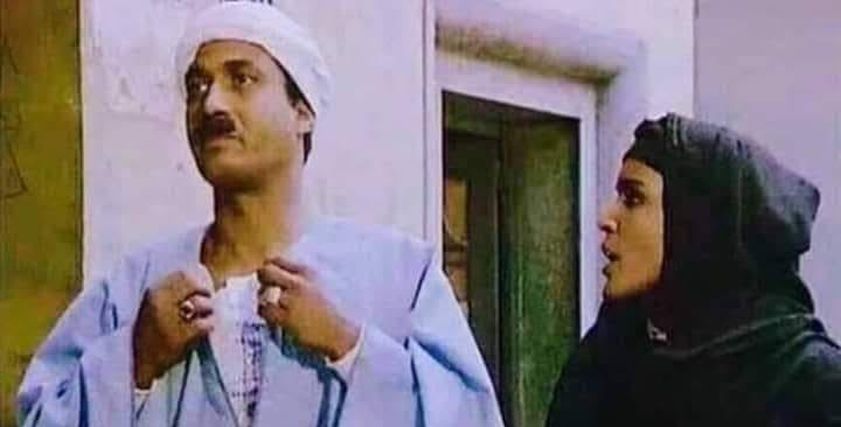 أحمد زكي ومهجة عبد الرحمن فى فيلم البيه البواب