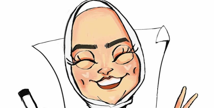 -«بنان» تبدع في رسم الكاريكاتير والشخصيات