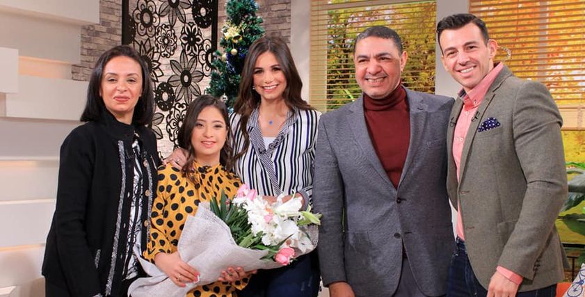 مايا مرسي تعبر عن سعادتها كأول ضيفة مشاركة في الظهور الأول لـ رحمة خالد أول مذيعة من متلازمة داون