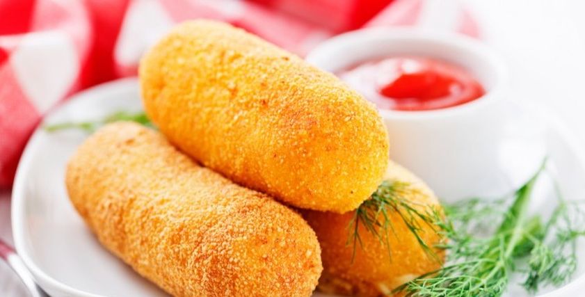 اصابع البطاطس بالخضار