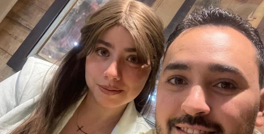 أمل فرح وزوجها