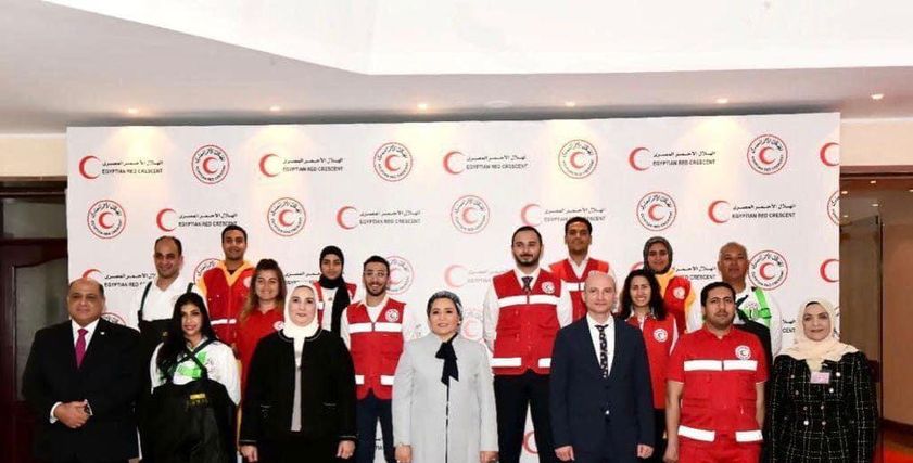 مارفل خلال لقائها بقرينة الرئيس السيسي